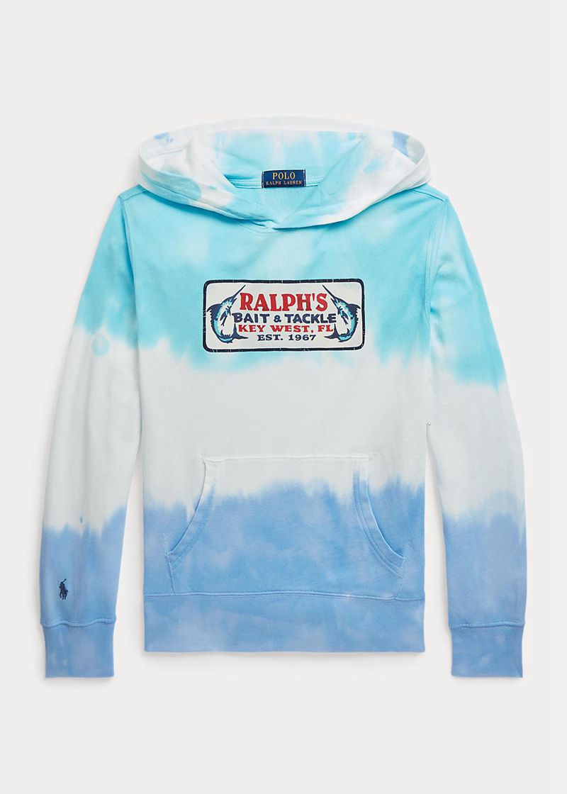 Sudadera Con Capucha Ralph Lauren Niño 6-14 Años Tie-Dye Spa Terry Graphic Chile Azules OMCLV-2573